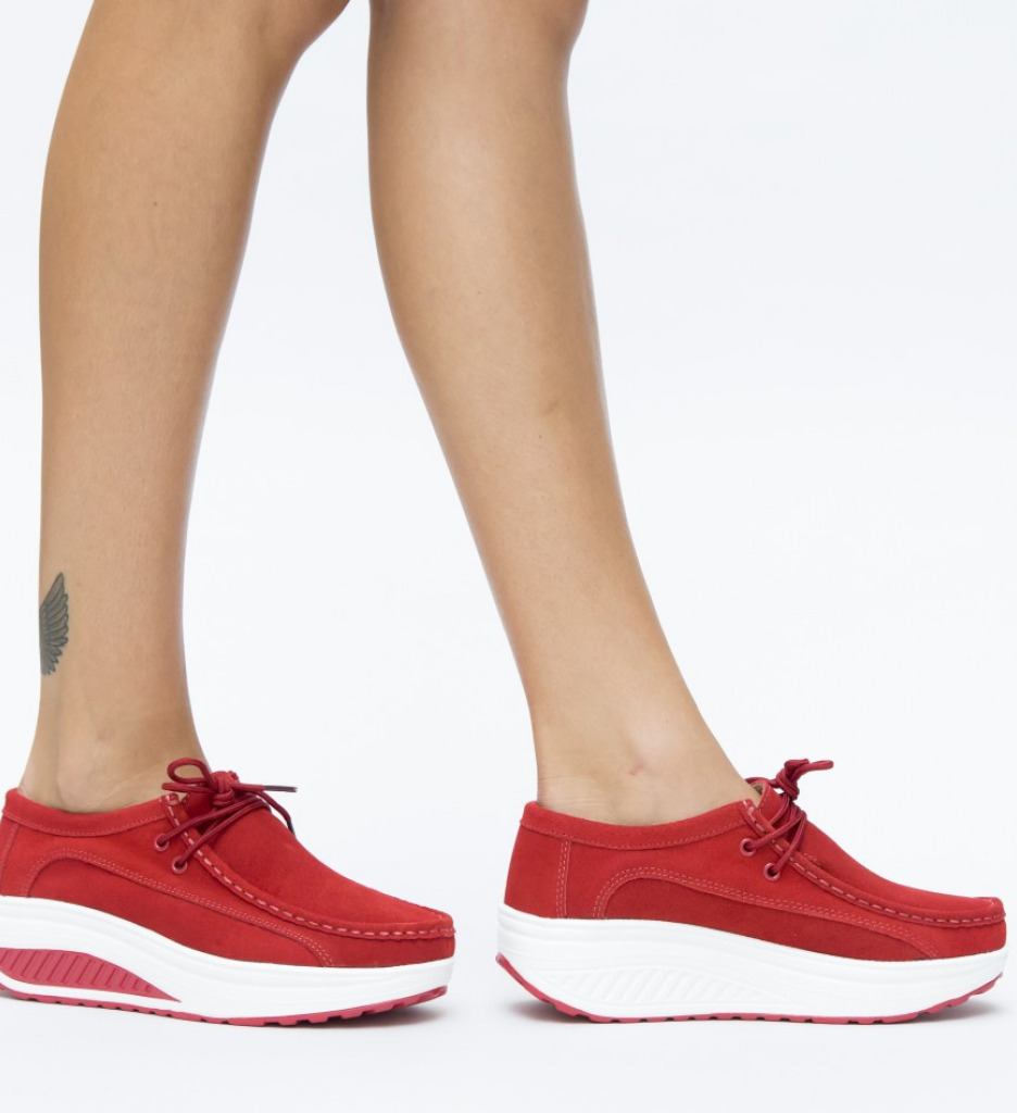 Pantofi Casual Marco Rosii