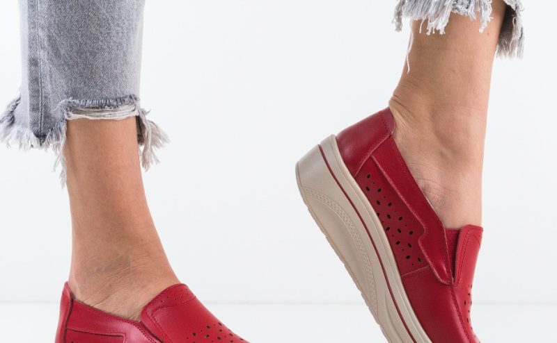 Pantofi Casual Olifram Rosii