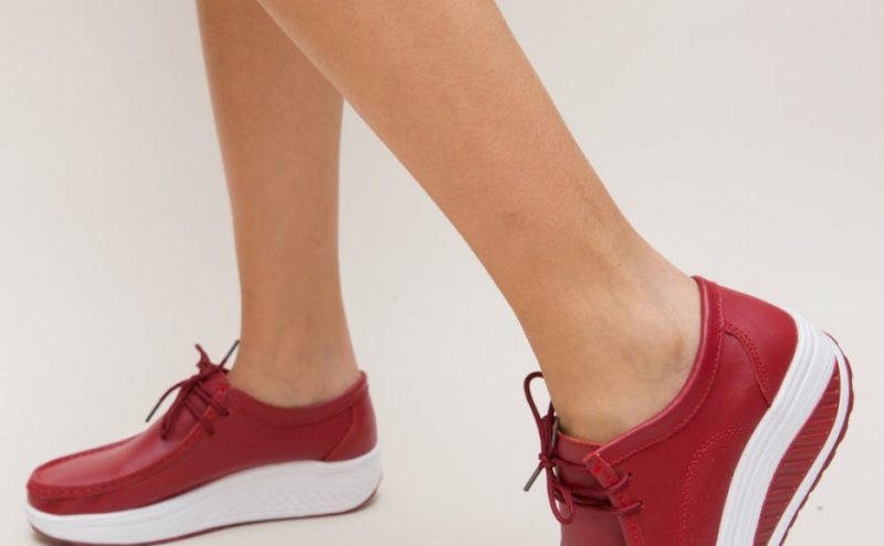 Pantofi Casual Roly Rosii