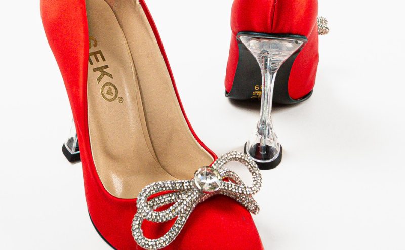 Pantofi cu toc Lelery Rosii