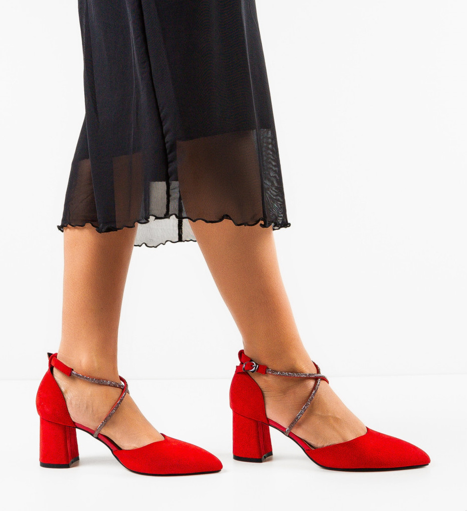 Pantofi dama Doraj Rosii