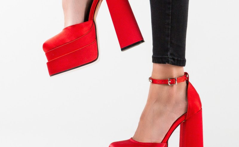 Pantofi dama Vers Rosii 2