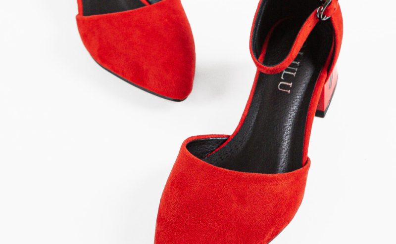 Pantofi dama Zahra Rosii