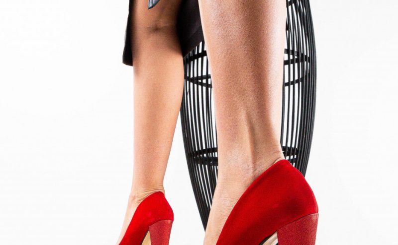 Pantofi Santer Rosii