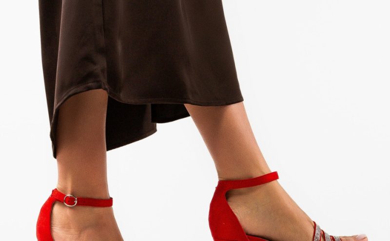 Sandale dama Dragons Rosii