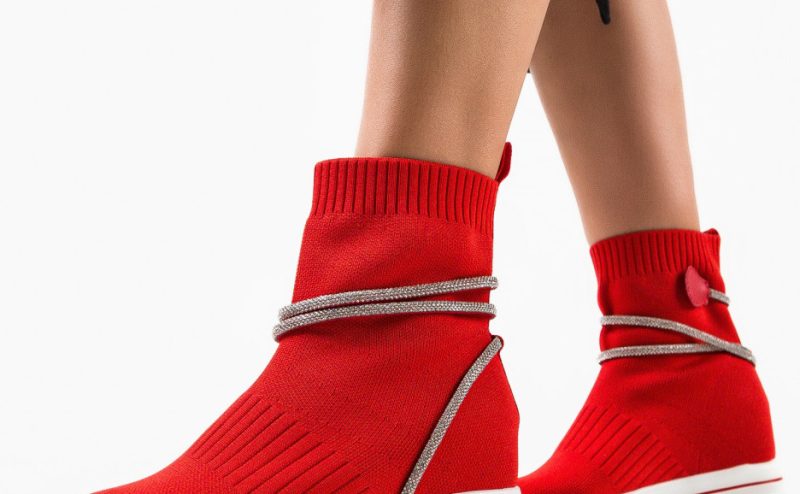 Sneakers dama Noatre Rosii