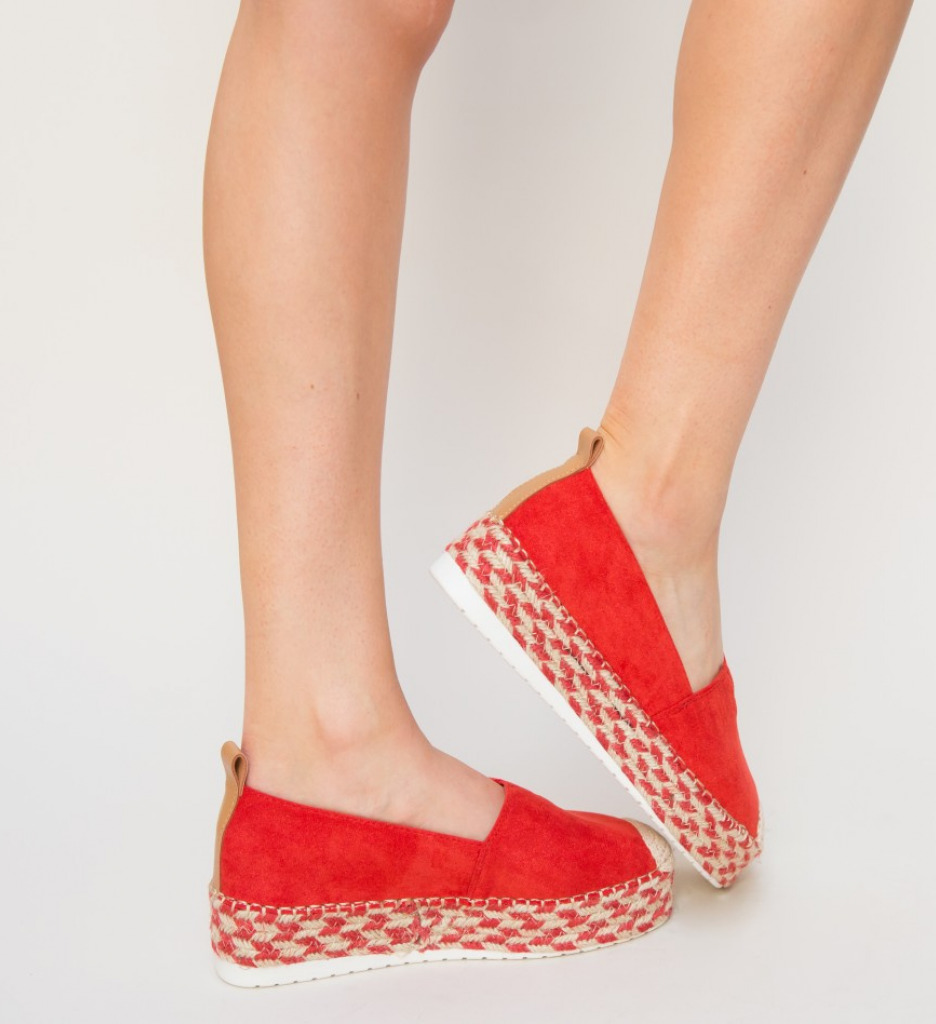 Espadrile Simano Rosii