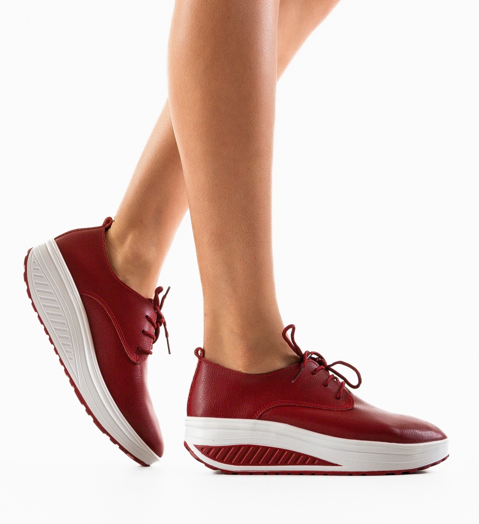 Pantofi Casual Kleak Rosii