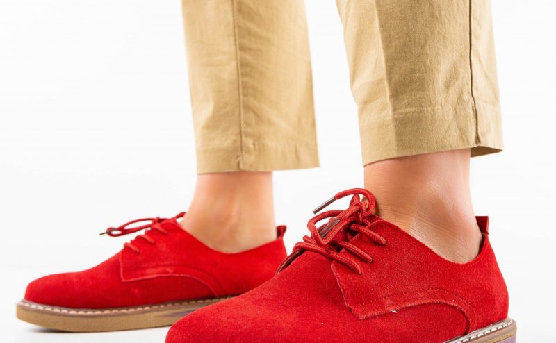 Pantofi Casual Romena Rosii