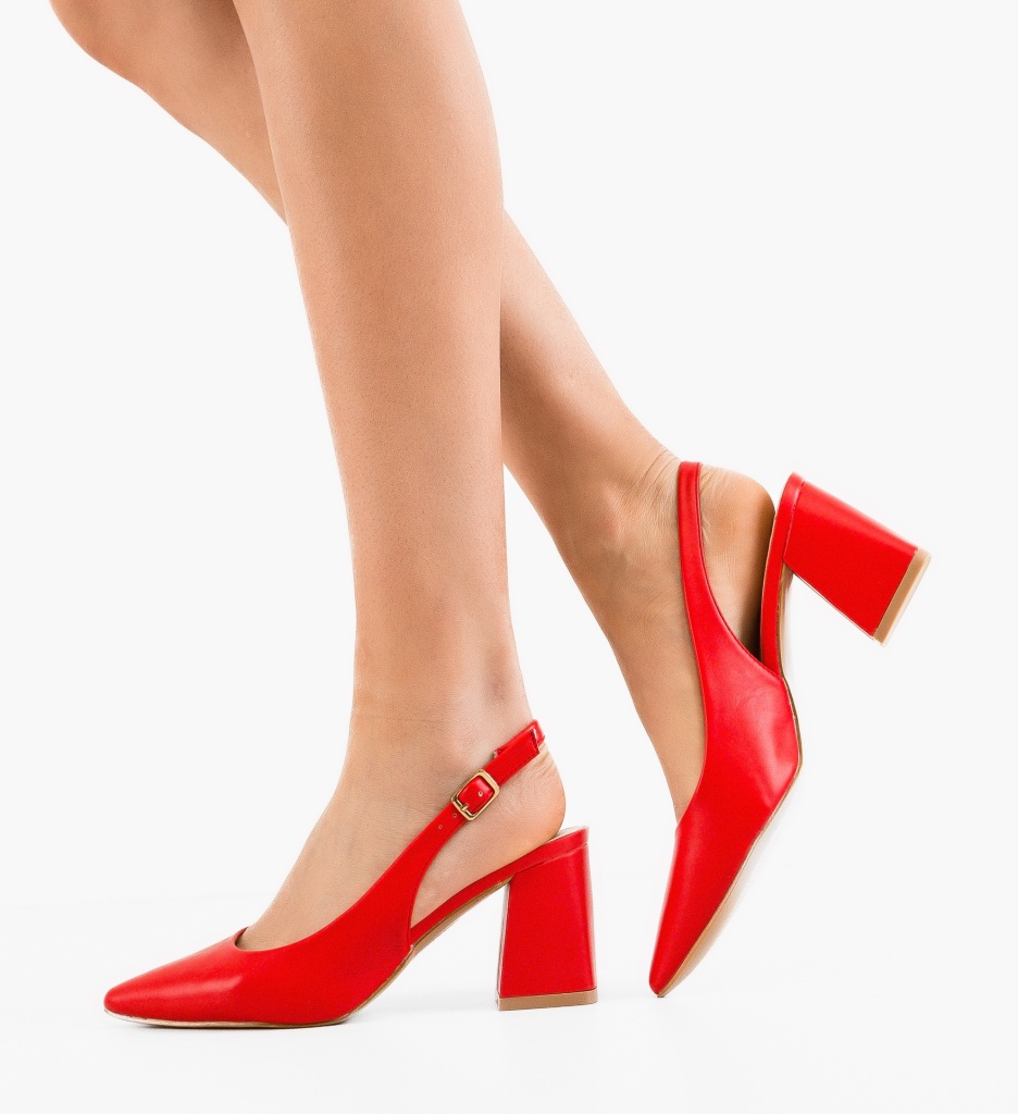 Pantofi dama Justin Rosii