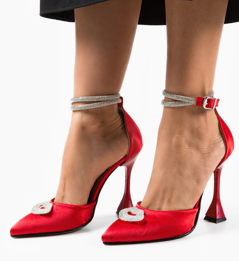 Pantofi dama Kiss Rosii