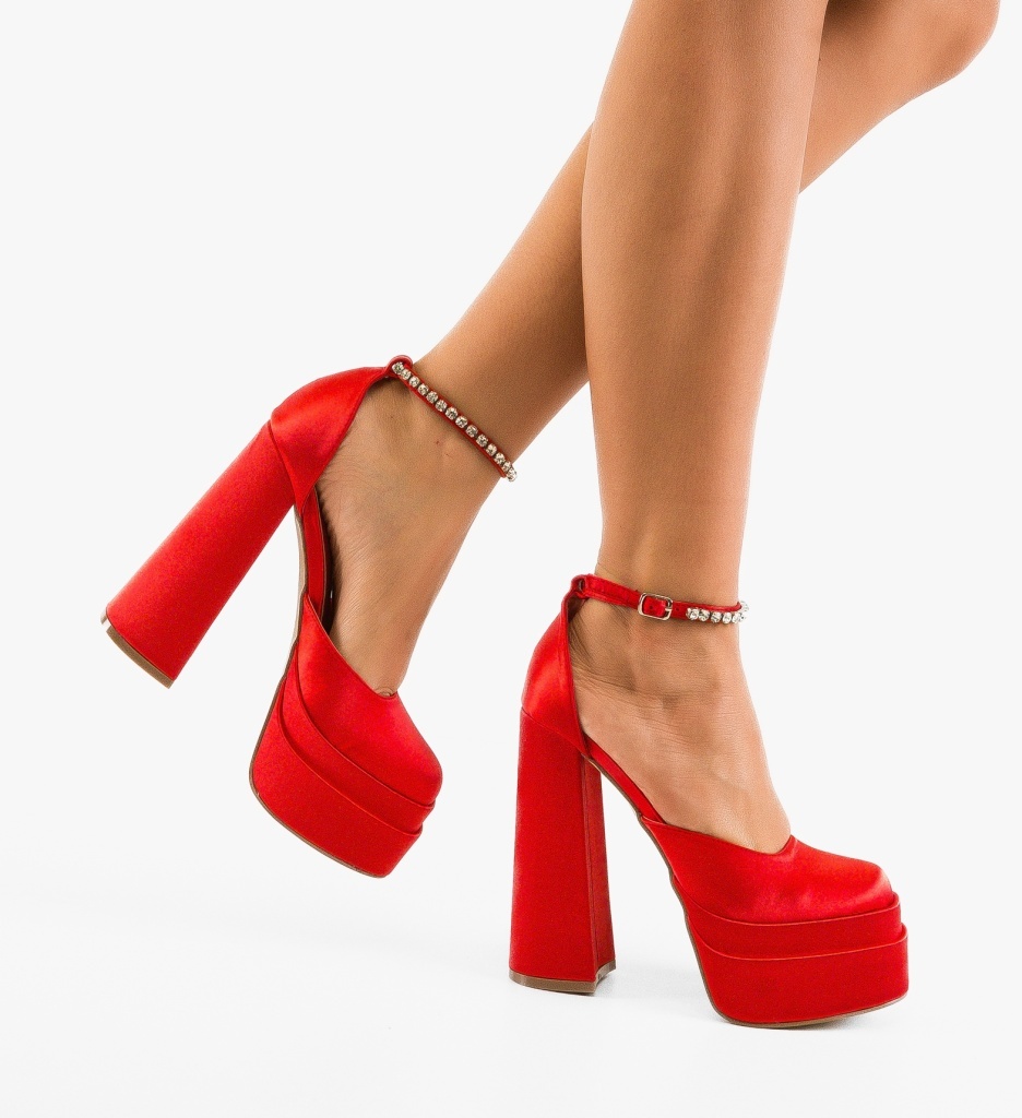 Pantofi dama Vestrok Rosii