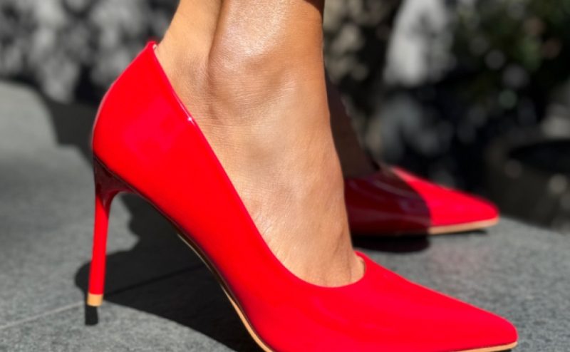 Pantofi stiletto dama Neybar Rosii