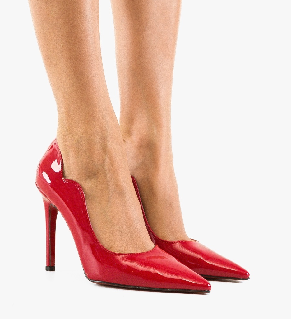 Pantofi stiletto dama Stypas Rosii