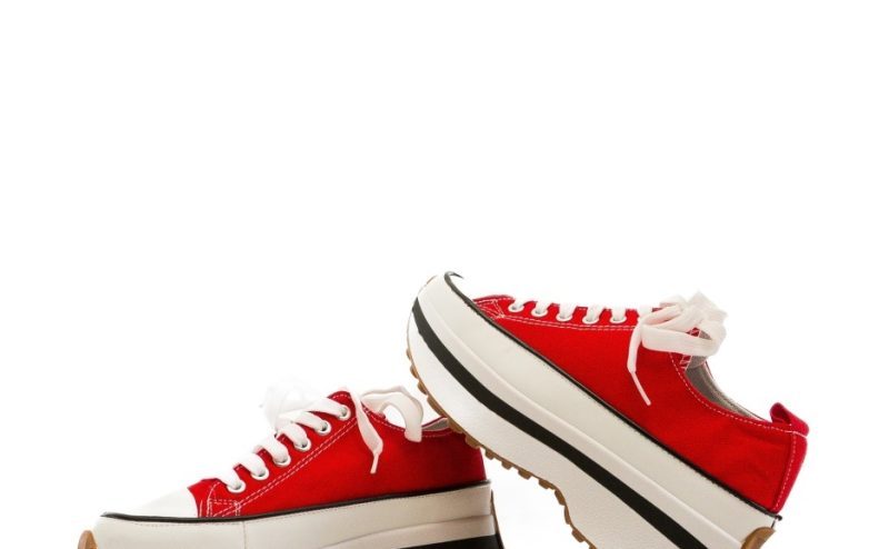 Sneakers dama Marble Rosii